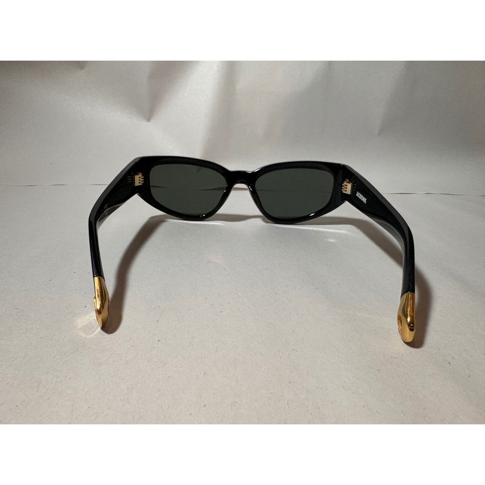 Jacquemus Sunglasses Black Acetate Oval‎ Gold Detail Women - Picture 5 of 12
